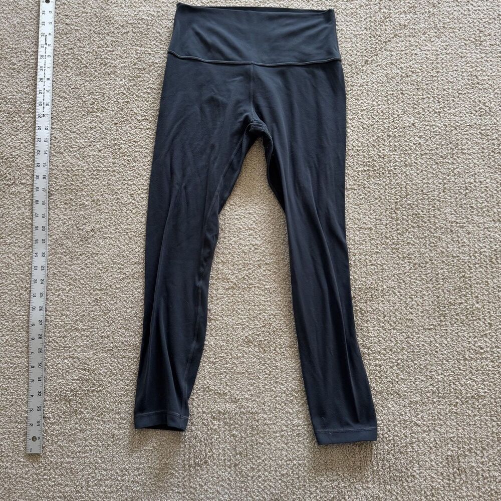 Lululemon Leggings Align High-Rise Pant Womens Size 8 Black Crotch Gusset Crop